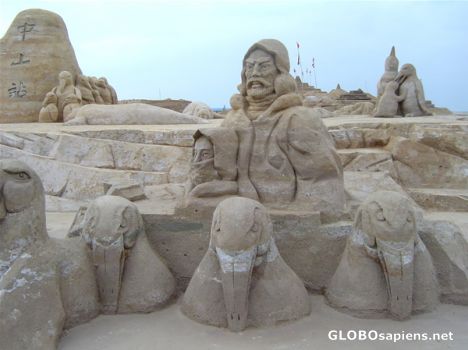 Postcard Sand Sculpture