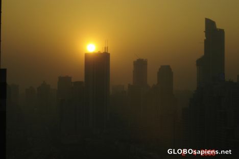 Postcard Sunset in Shanghai