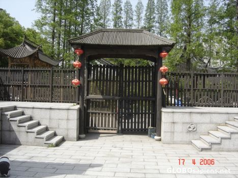 Postcard gate of the fisherman\'s house