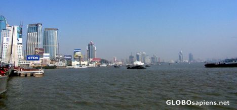 Postcard The Naval Traffic on the River Huangpu