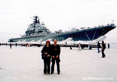 Postcard Russian Aircraft Carrier Turned Into Theme Park