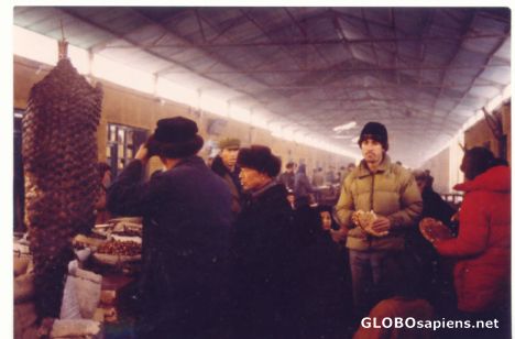 Postcard Urumchi central market