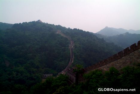 Postcard Mutianyu (CN) - Great Wall of China - along ridge