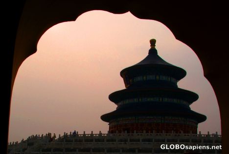 Postcard Beijing (CN) - sunset over the Temple of Heaven