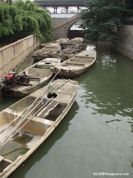 Postcard Fishing boats in Suzhou