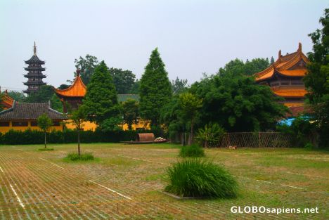 Postcard Nanjing (CN) - temple in the park
