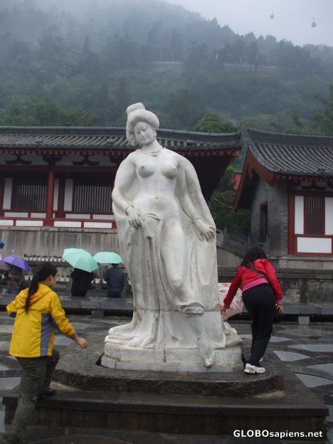 Postcard Statue of Concubine Yang