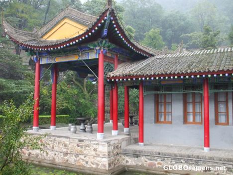 Postcard Pavilion at Huaqing Hot Springs