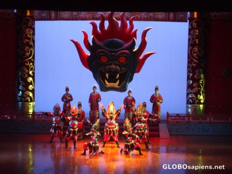 Postcard Shaanxi Opera - Fierce Warriors