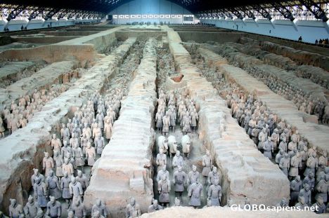 Postcard Terracotta Warriors & Horses, Tours in Xi'an China