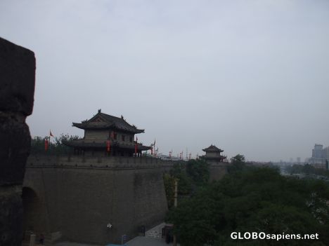 Postcard Xian's City Walls