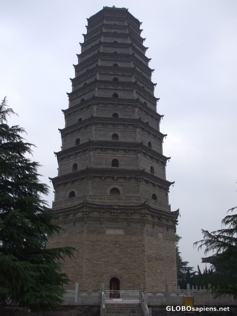 Postcard Famen Tower