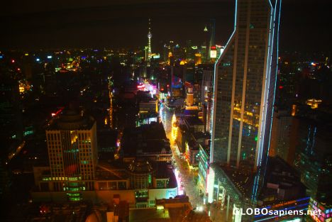 Postcard Shanghai (CN) - Nanjing Road by night - 3