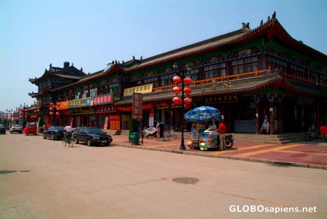 Postcard Yingxian (CN) - the main street 3