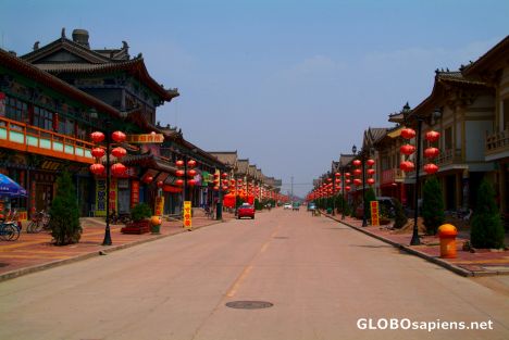 Postcard Yingxian (CN) - the main street 4