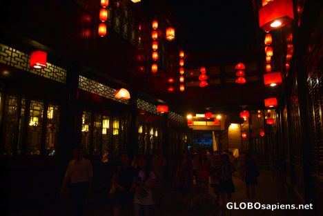 Postcard Chengdu (CN) - Jinli street at night