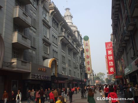 Postcard Shopping district in Tianjin