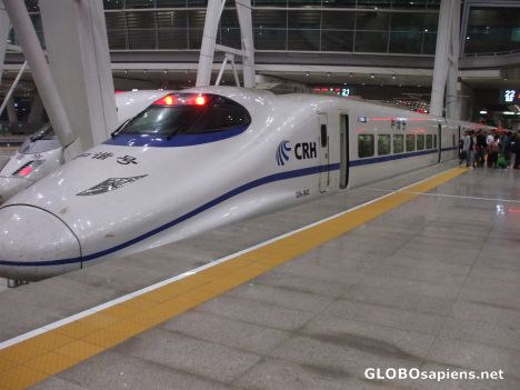 Postcard Chinese Bullet Train