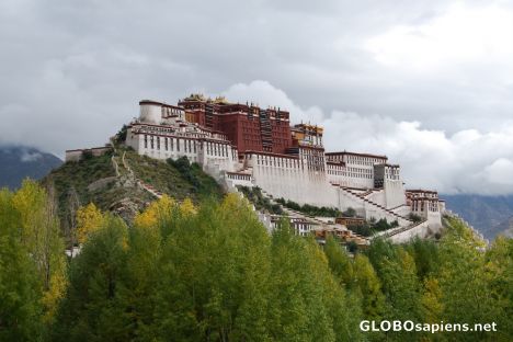 Postcard View of the Potala Palace from Palhalupuk Temple