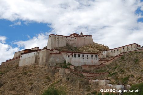 Postcard Gyantse Dzong 01