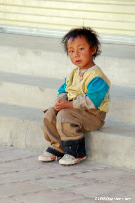 Postcard Tibetan Child