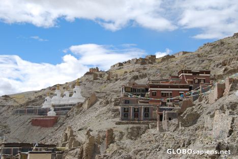 Monastery and the 3 Stupas