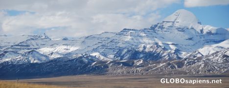Postcard Panoramic view of Mt Kailash