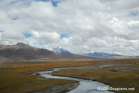 Postcard Tibetan landscape 01