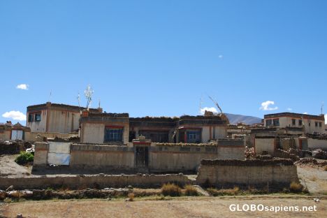 Postcard Tibetan village 02