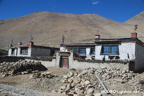 Postcard Tibetan Village