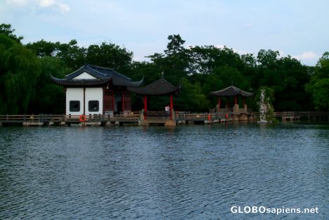 Postcard Hangzhou (CN) - lake, island, pond
