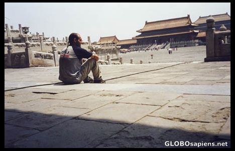 Postcard Me at the Forbidden City.
