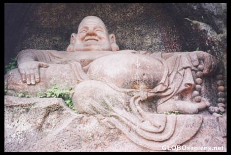 Postcard Fat Budha - Leshan