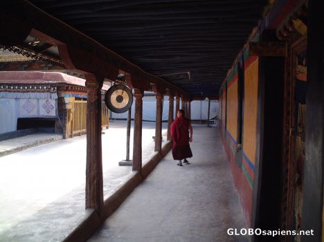 Postcard Monk in the Jokhang