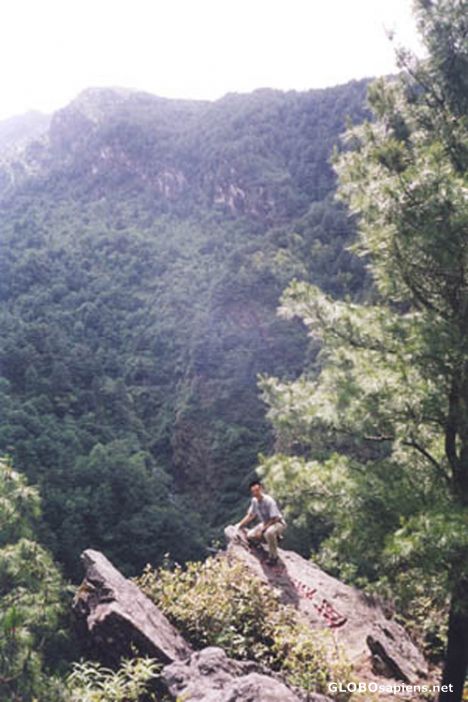 Postcard Cang Shan mountains.
