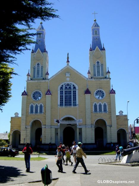 Postcard Chiloe - San Francisco Church
