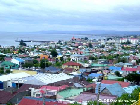Postcard Punta Arenas - Sight from the hill