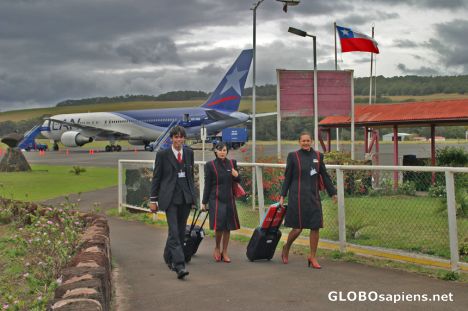 Postcard Rapa Nui (Isla de Pascua): Aeropuerto de Hanga Roa