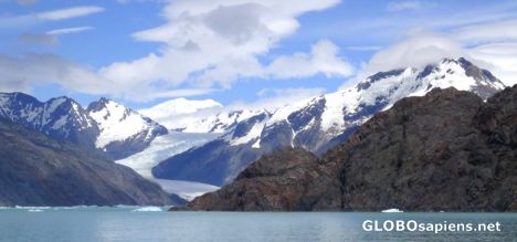Postcard Sliding glacier