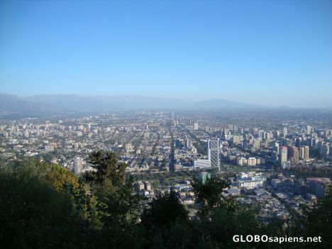 Postcard View of Santiago from Cerro San Cristobal II