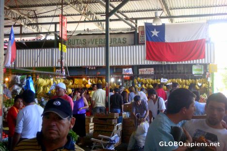 Postcard Santiago's market