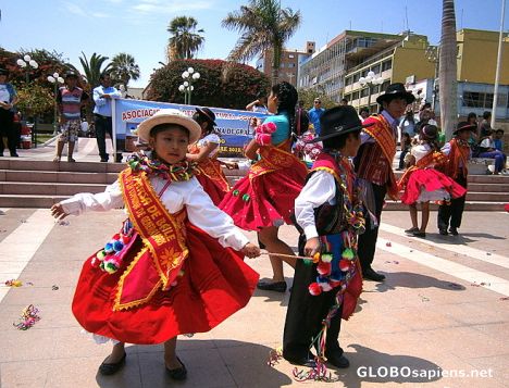 Postcard Folk dances from Arica