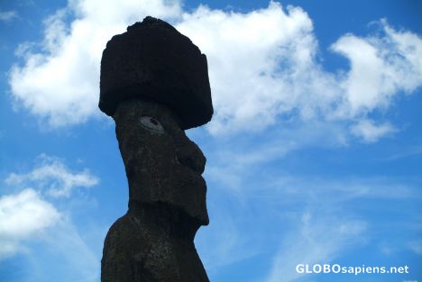 Postcard Rapa Nui - look me in the eye