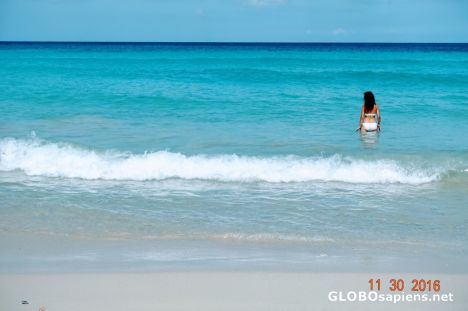Postcard Clear blue seas in Grand Cayman