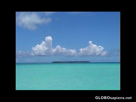 Postcard Cocos Island Lagoon