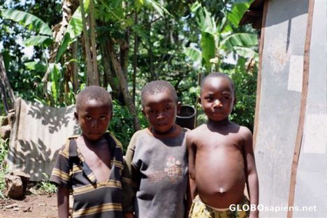 Postcard Cameroonian kids