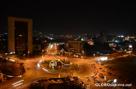 Postcard Yaounde (CM) - the capital by night