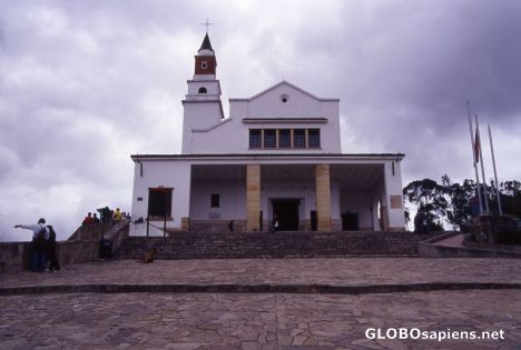 Postcard Church on the hill next to Bogota