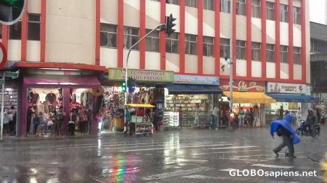 Postcard Medellin in the rain