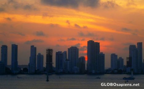 Postcard New Cartagena sunset